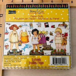 Mary Engelbreit paper doll vintage five sheets Audrey and, Georgia, Ann Estelle